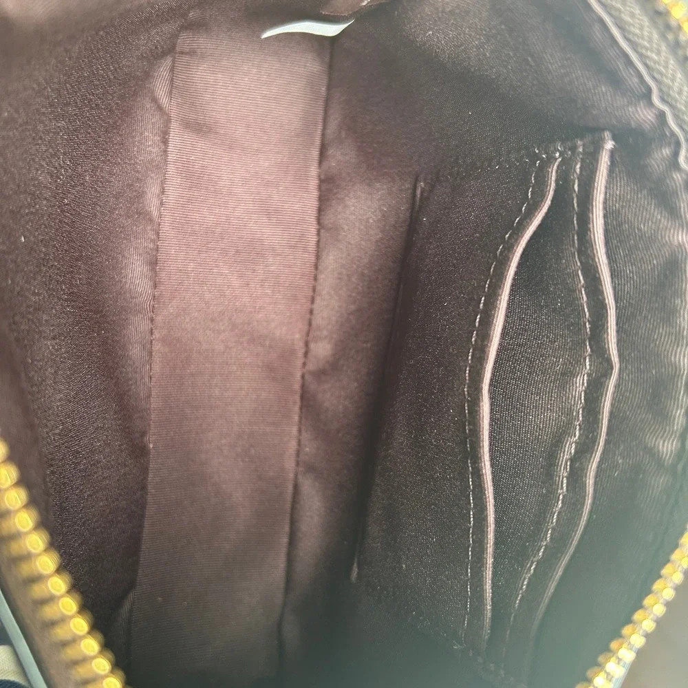 Coach Nolita 19 Brown Signature Canvas Leather Shoulder Bag Excellent